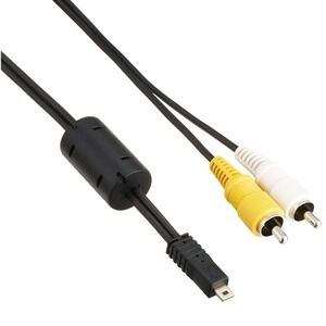 35" Non Standard 8 Pin Mini‎ USB to 2 RCA AV Adapter Panasonic/Nikon/Sony/Pentex